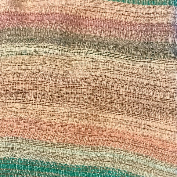 Pastel Striped Scarf - Picture 4 of 4